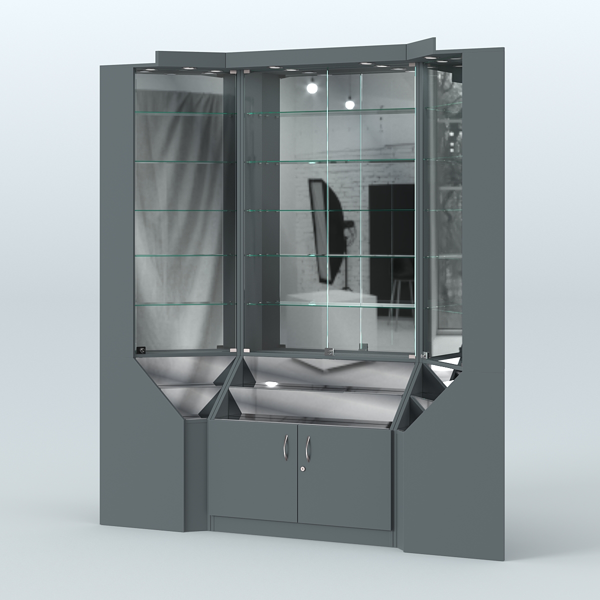 Павильон угловой серии Эталон №1 Темно-Серый