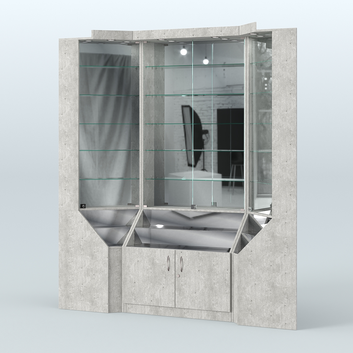 Павильон угловой серии Эталон №1 Метрополитан Грей