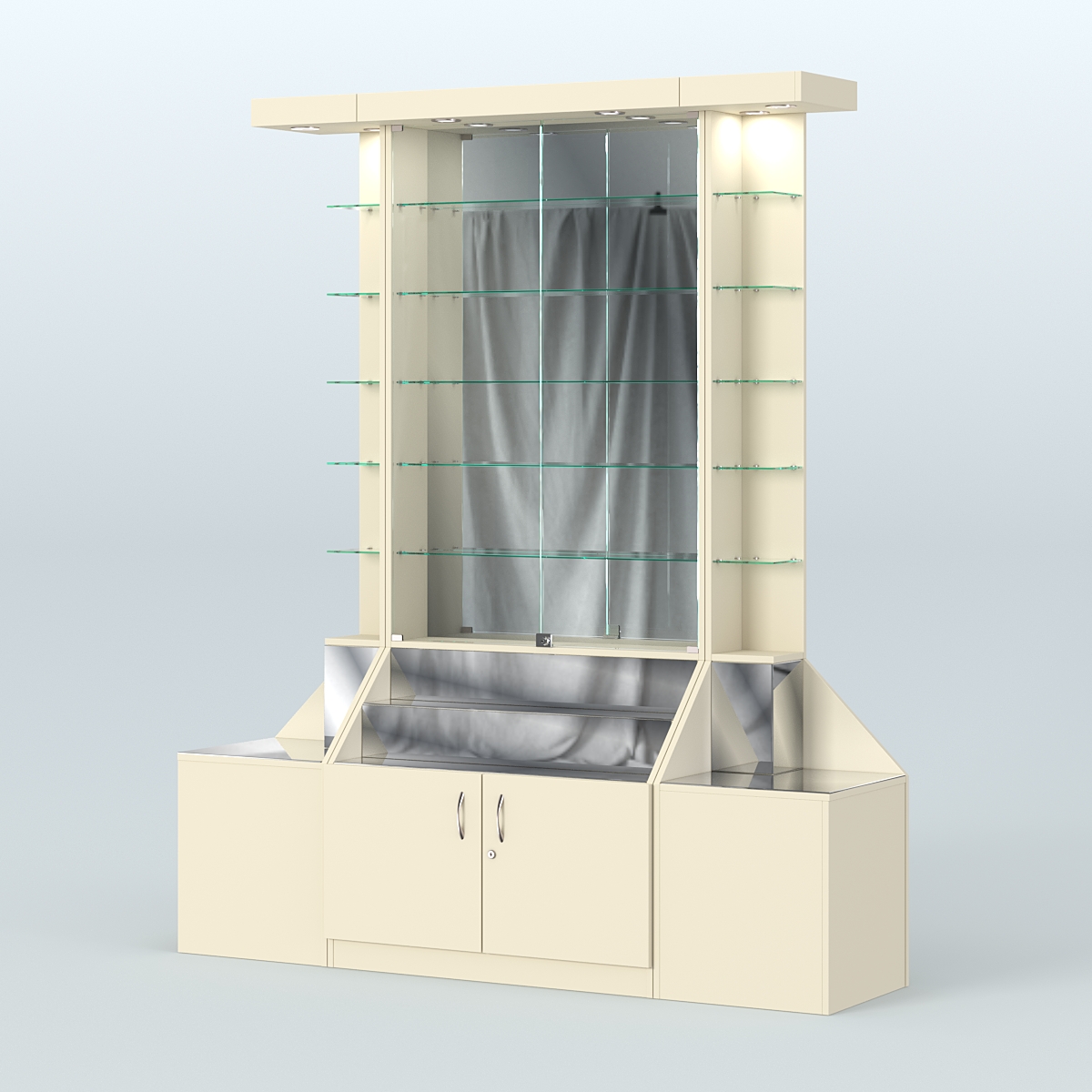 Павильон с верхней подсветкой серии Эталон №7 Крем Вайс