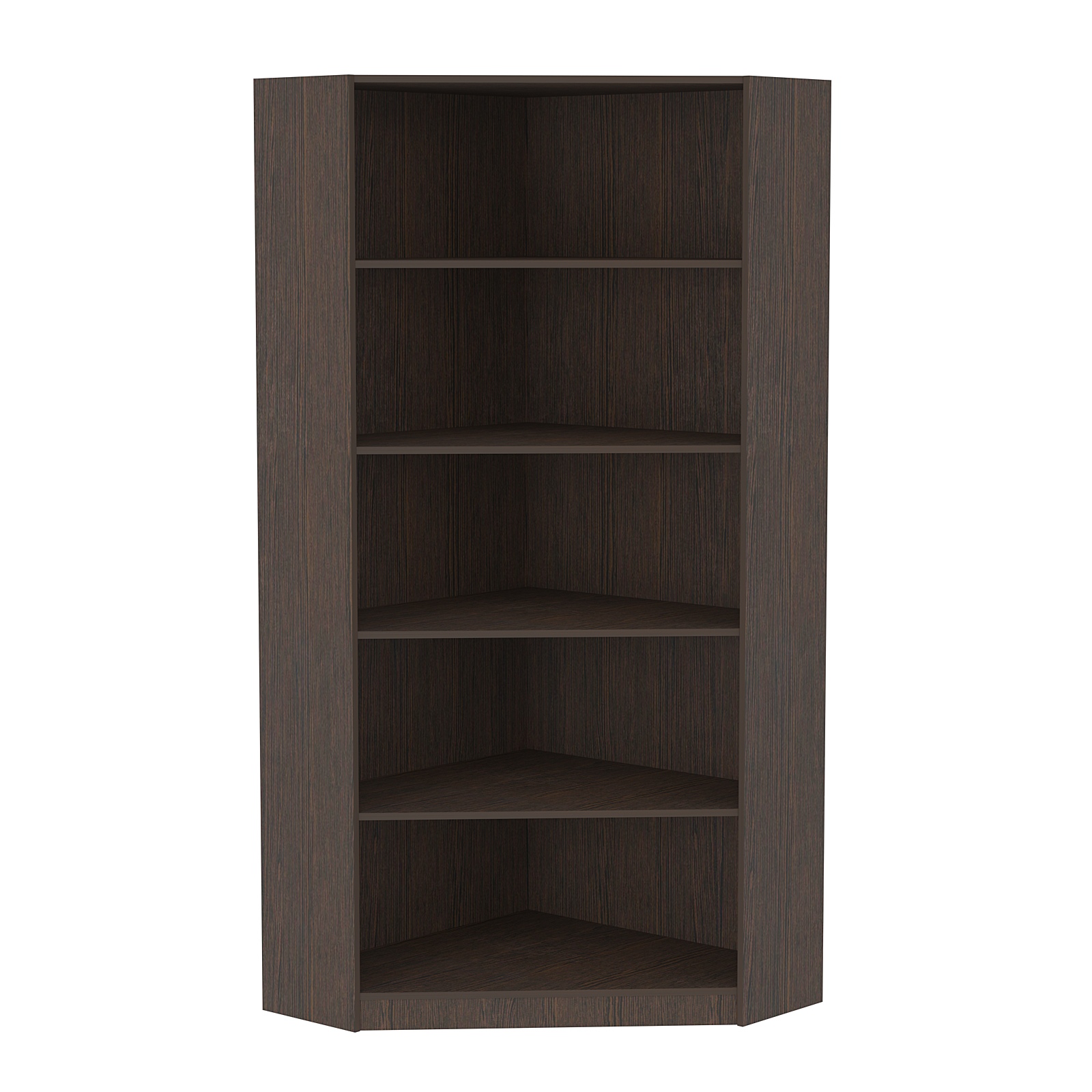 Стеллаж угловой из ДСП серии Эконом №5-2 (торец 300 мм) Дуб Венге