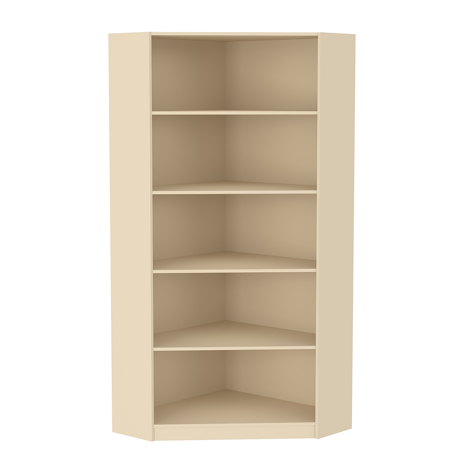 Стеллаж угловой из ДСП серии Эконом №5-2 (торец 300 мм) Крем Вайс