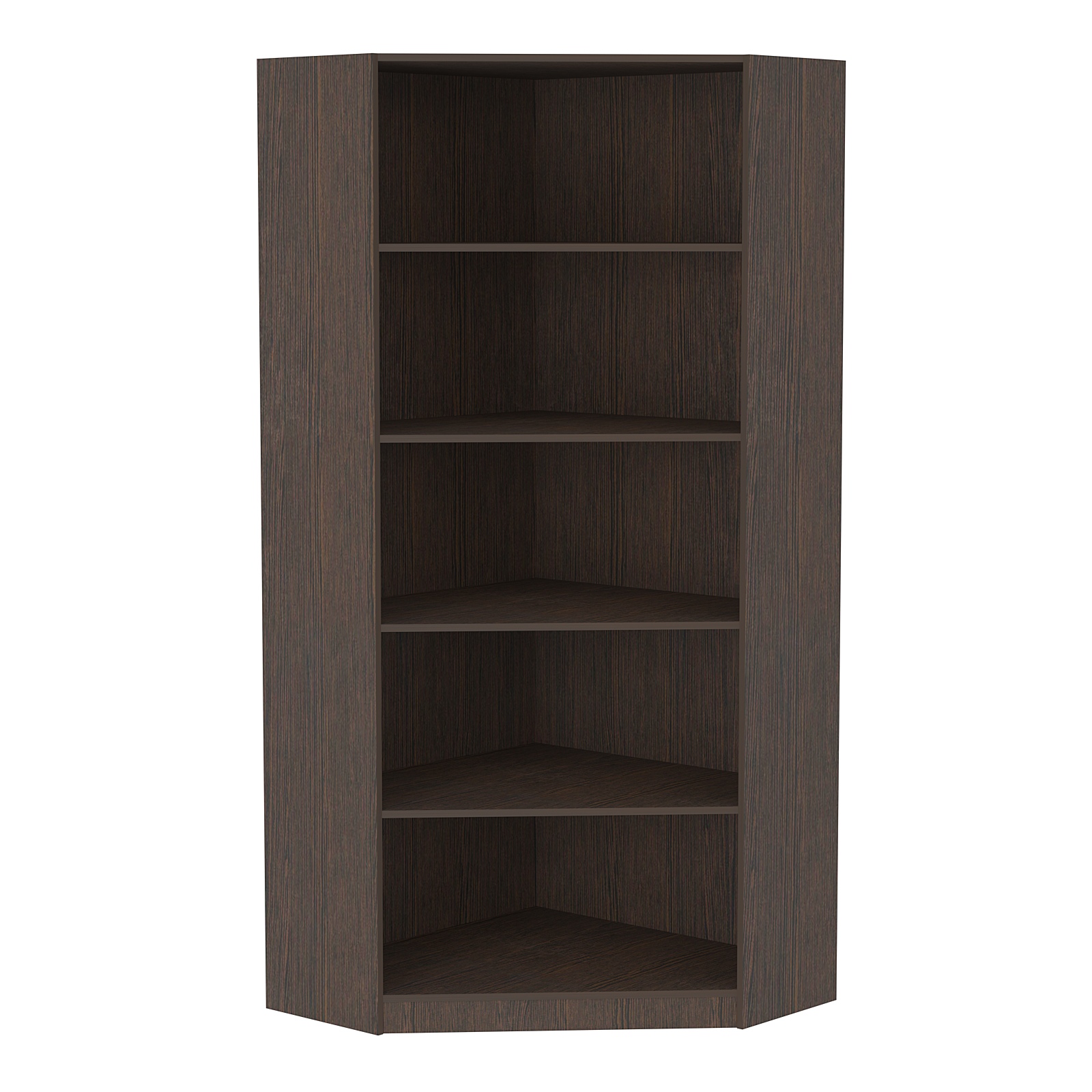 Стеллаж угловой из ДСП серии Эконом №5-3 (торец 350 мм) Дуб Венге