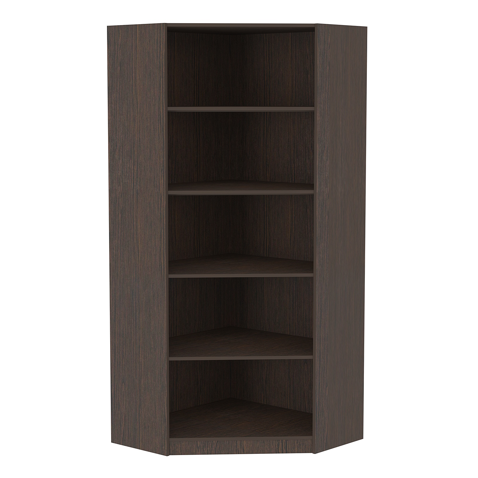 Стеллаж угловой из ДСП серии Эконом №5-4 (торец 400 мм) Дуб Венге