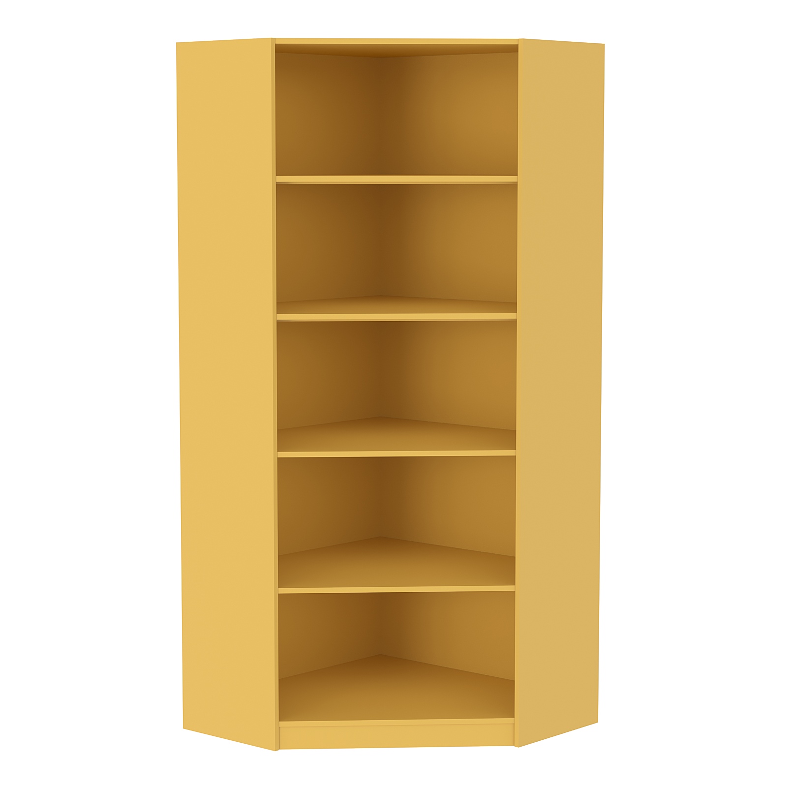 Стеллаж угловой из ДСП серии Эконом №5-4 (торец 400 мм) Солнечный Свет 0134 BS