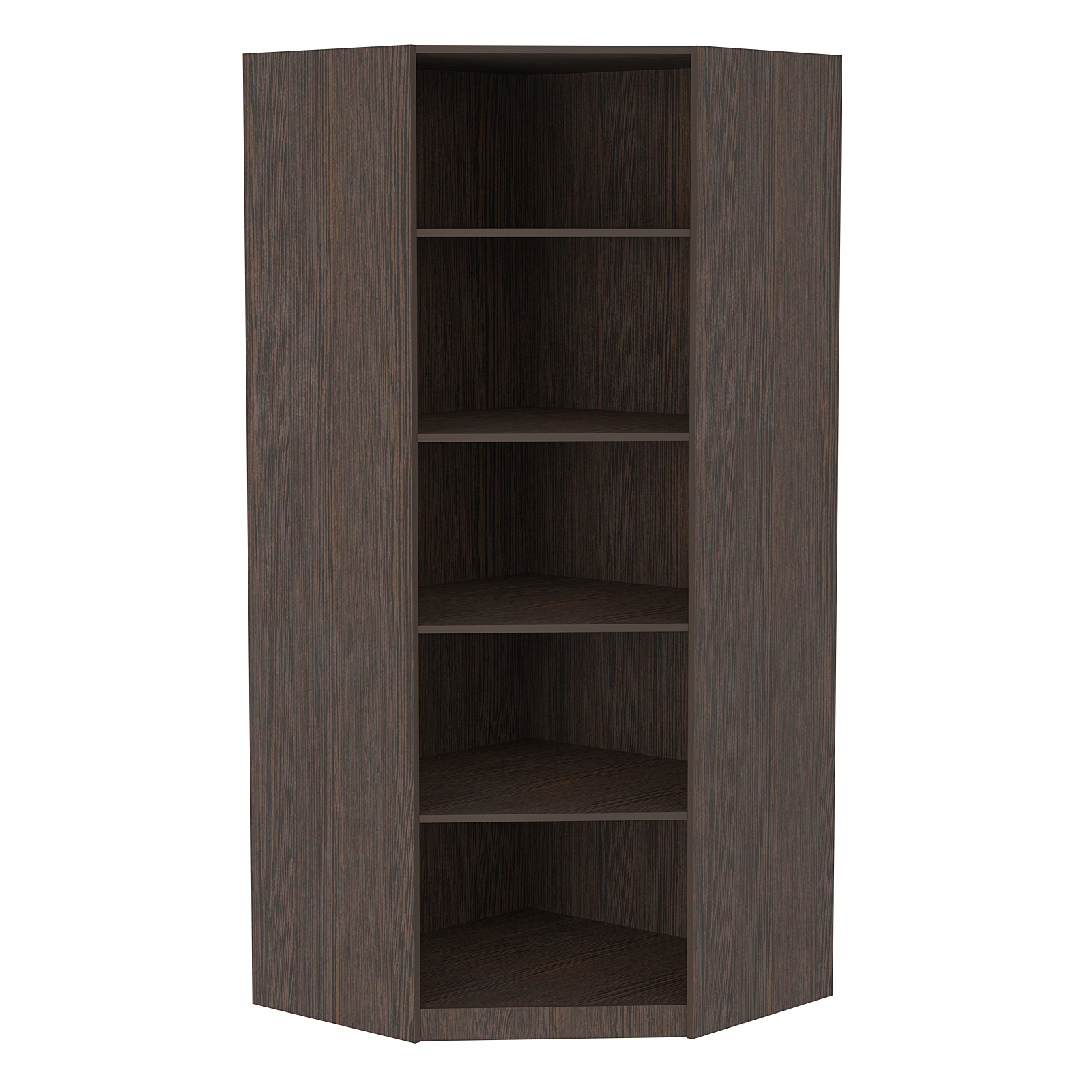 Стеллаж угловой из ДСП серии Эконом №5-5 (торец 500 мм) Дуб Венге