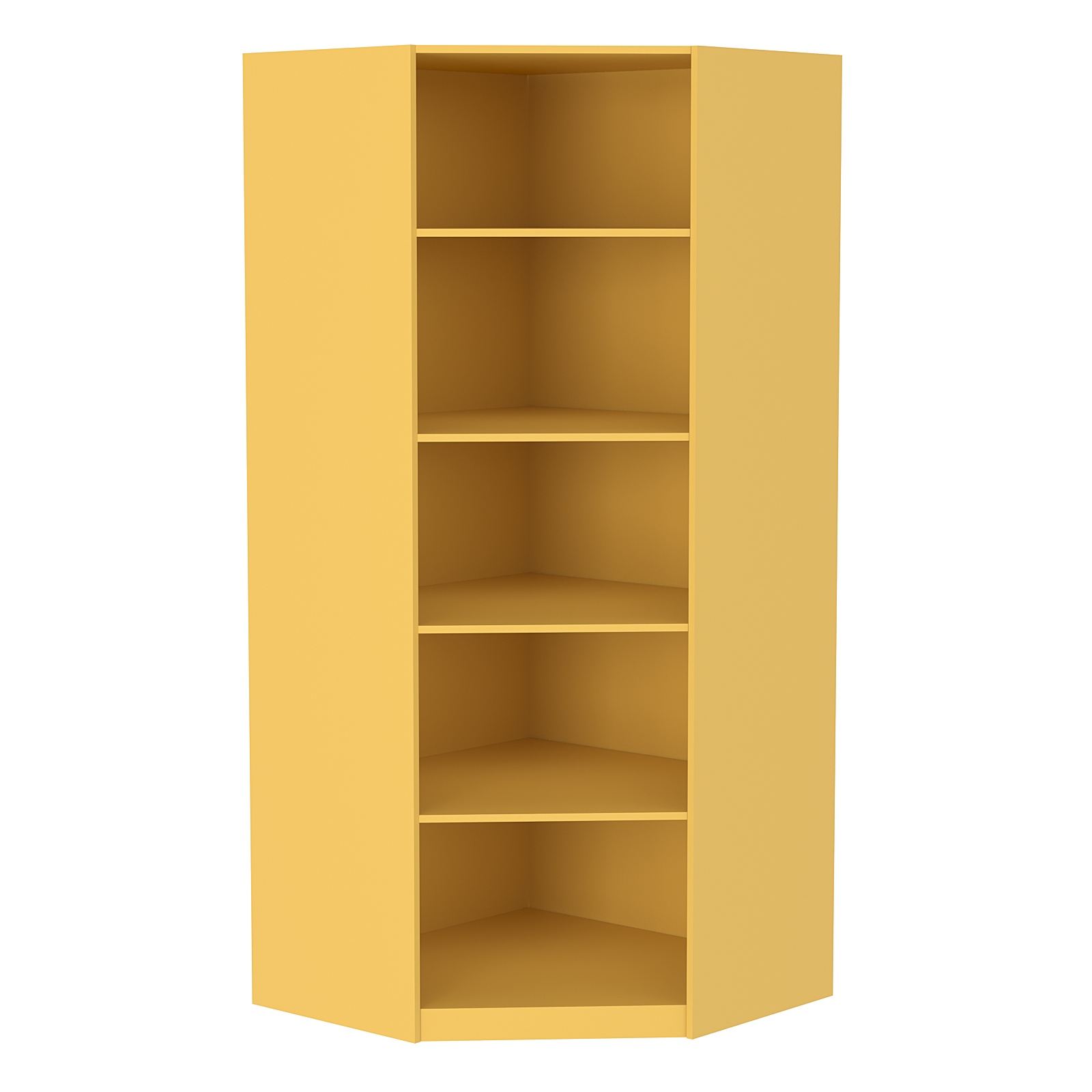 Стеллаж угловой из ДСП серии Эконом №5-5 (торец 500 мм) Солнечный Свет 0134 BS