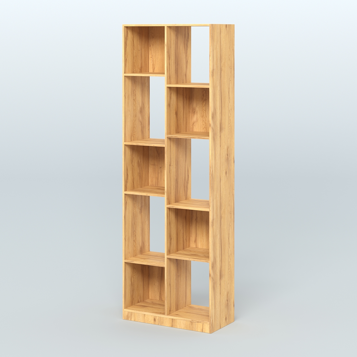 Стеллаж из ДСП серии ЛОФТ №8-1 Дуб Золотистый