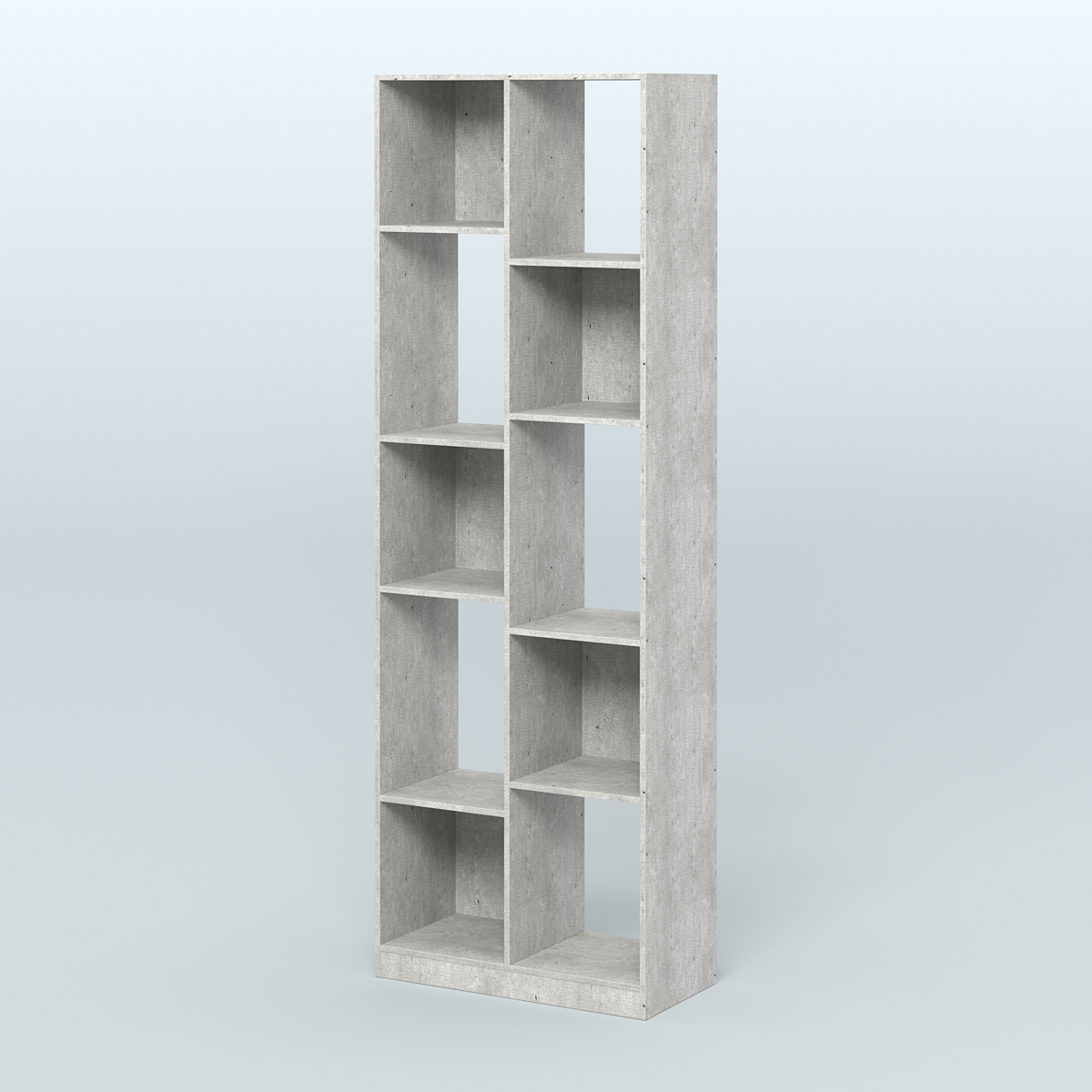 Стеллаж из ДСП серии ЛОФТ №8-1 Метрополитан Грей