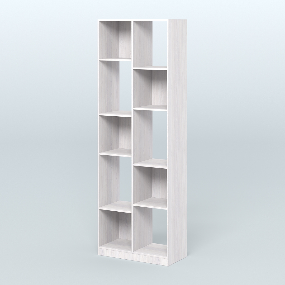 Стеллаж из ДСП серии ЛОФТ №8-1 Ясень Анкор светлый