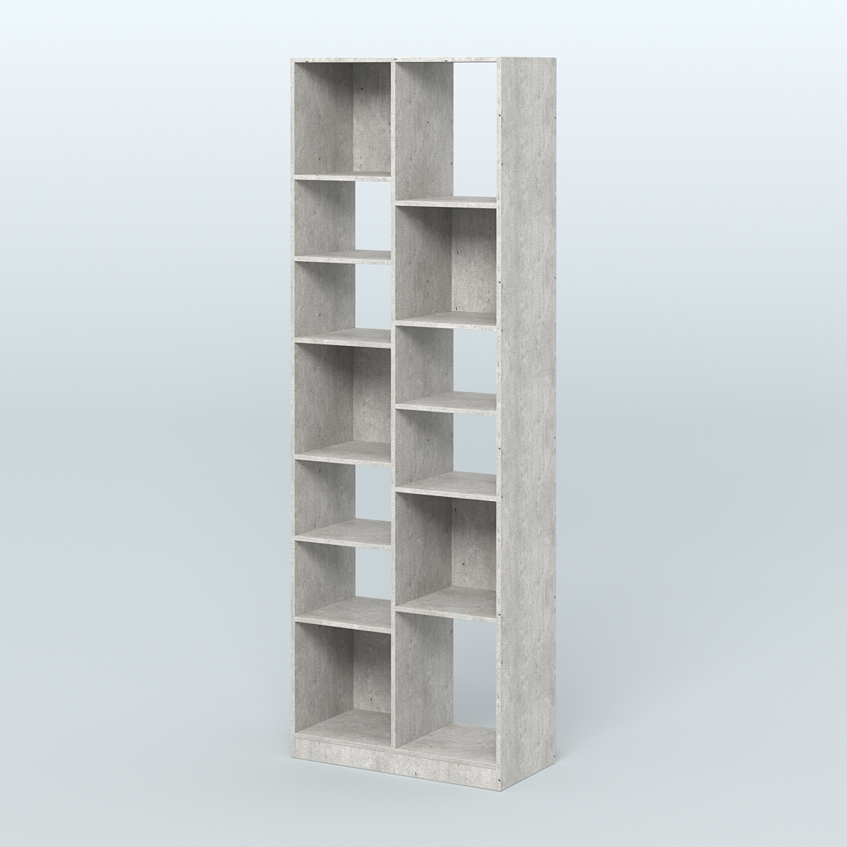 Стеллаж из ДСП серии ЛОФТ №8-2 с полками ДСП Метрополитан Грей