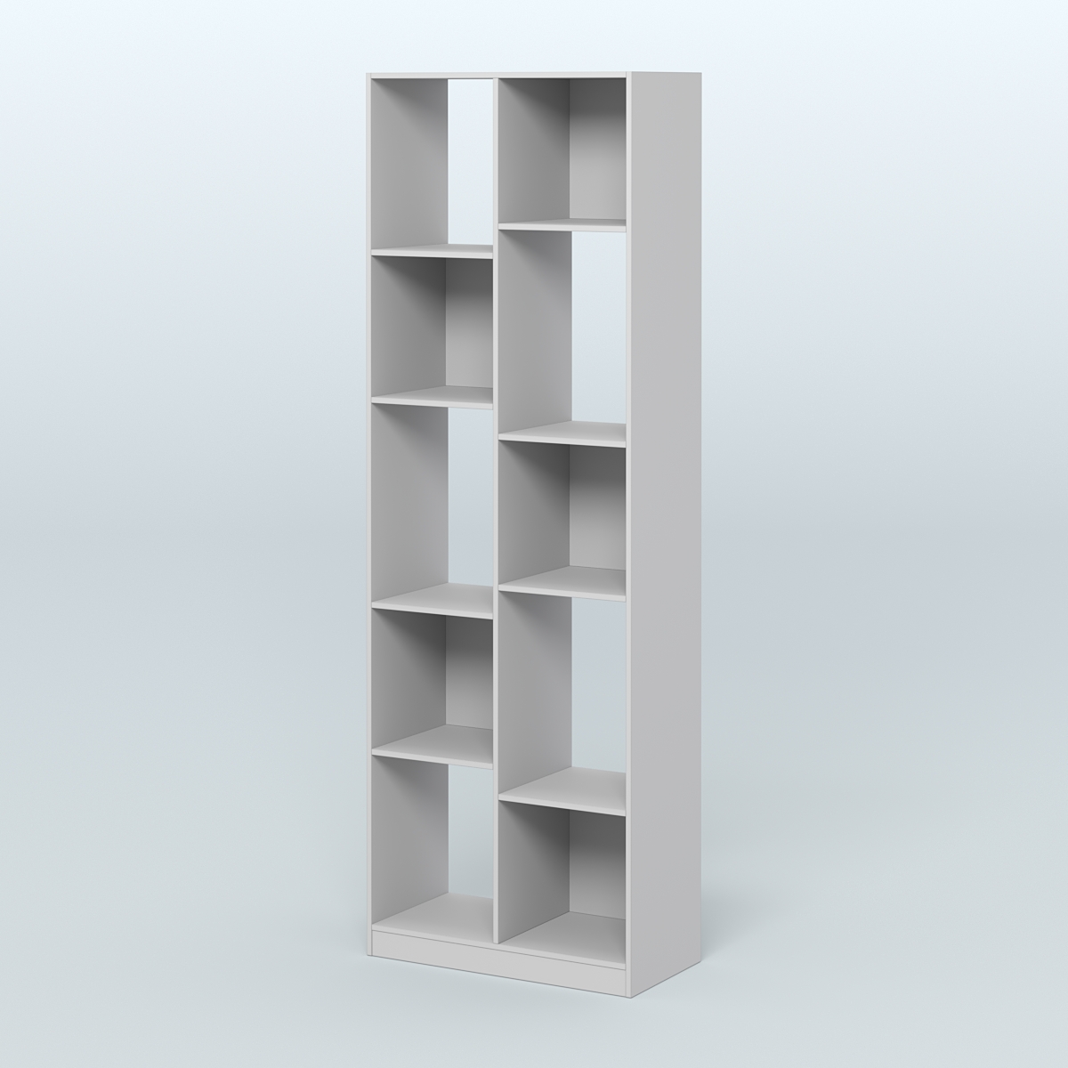 Стеллаж из ДСП серии ЛОФТ №8-1 (зеркальное отражение - Z)  Серый