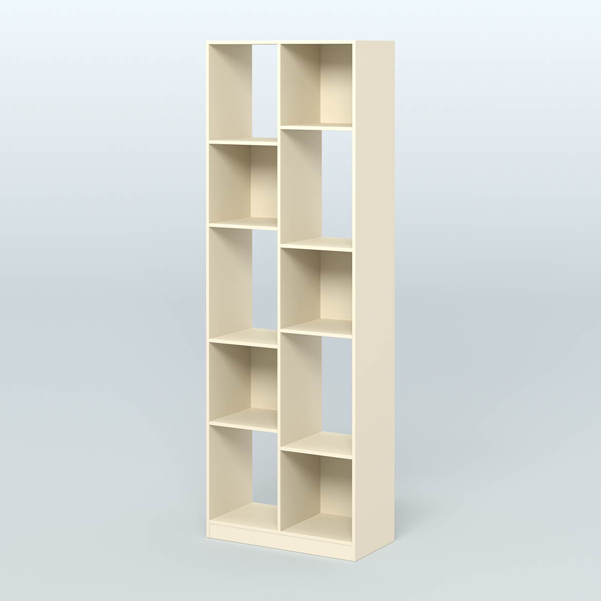 Стеллаж из ДСП серии ЛОФТ №8-1 (зеркальное отражение - Z)  Крем Вайс