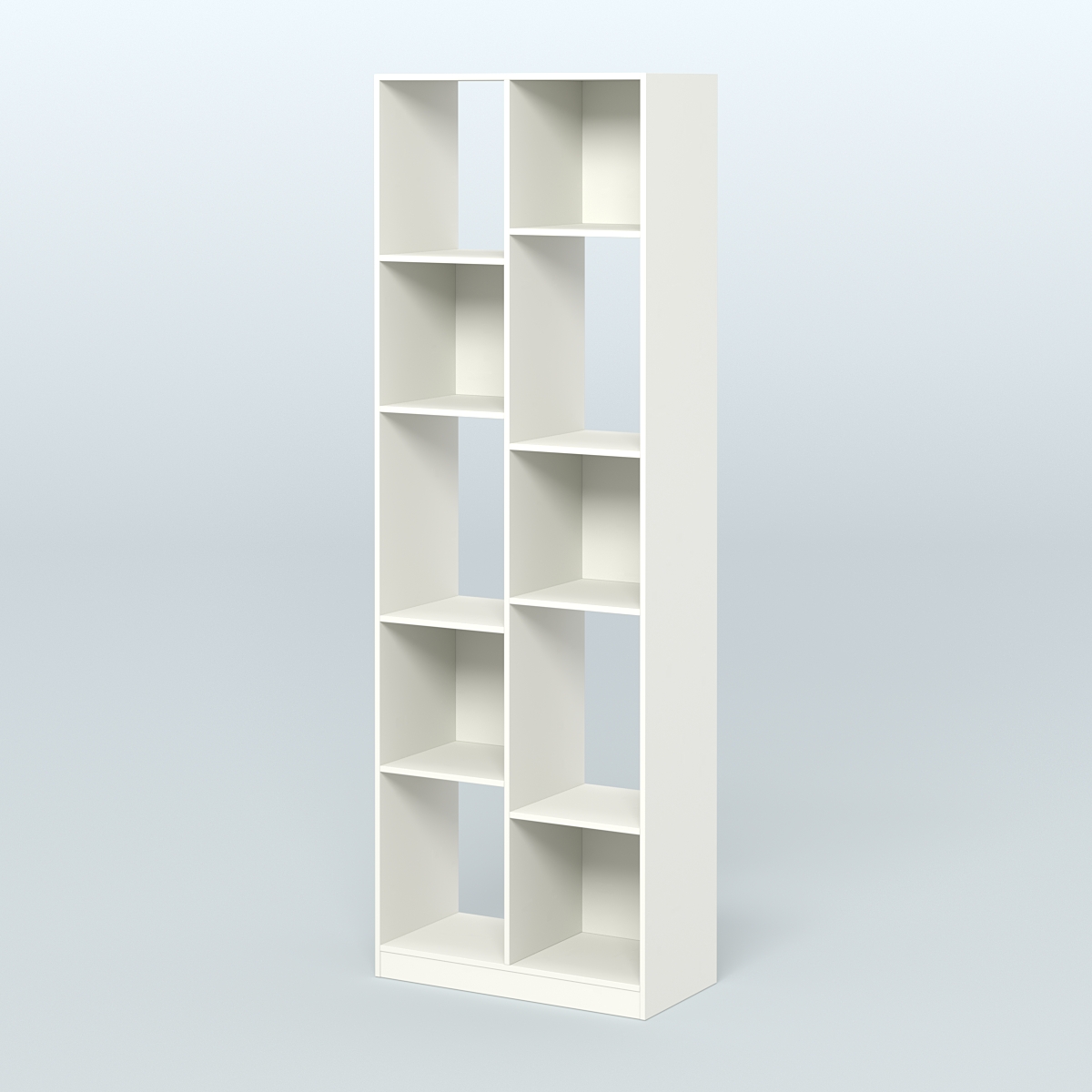 Стеллаж из ДСП серии ЛОФТ №8-1 (зеркальное отражение - Z)  Белый