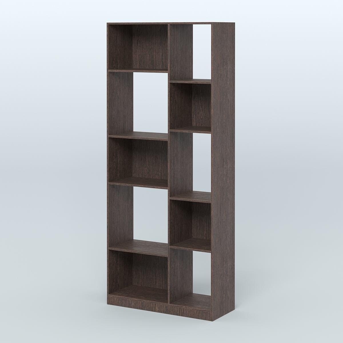 Стеллаж из ДСП серии ЛОФТ №9-1 Дуб Венге