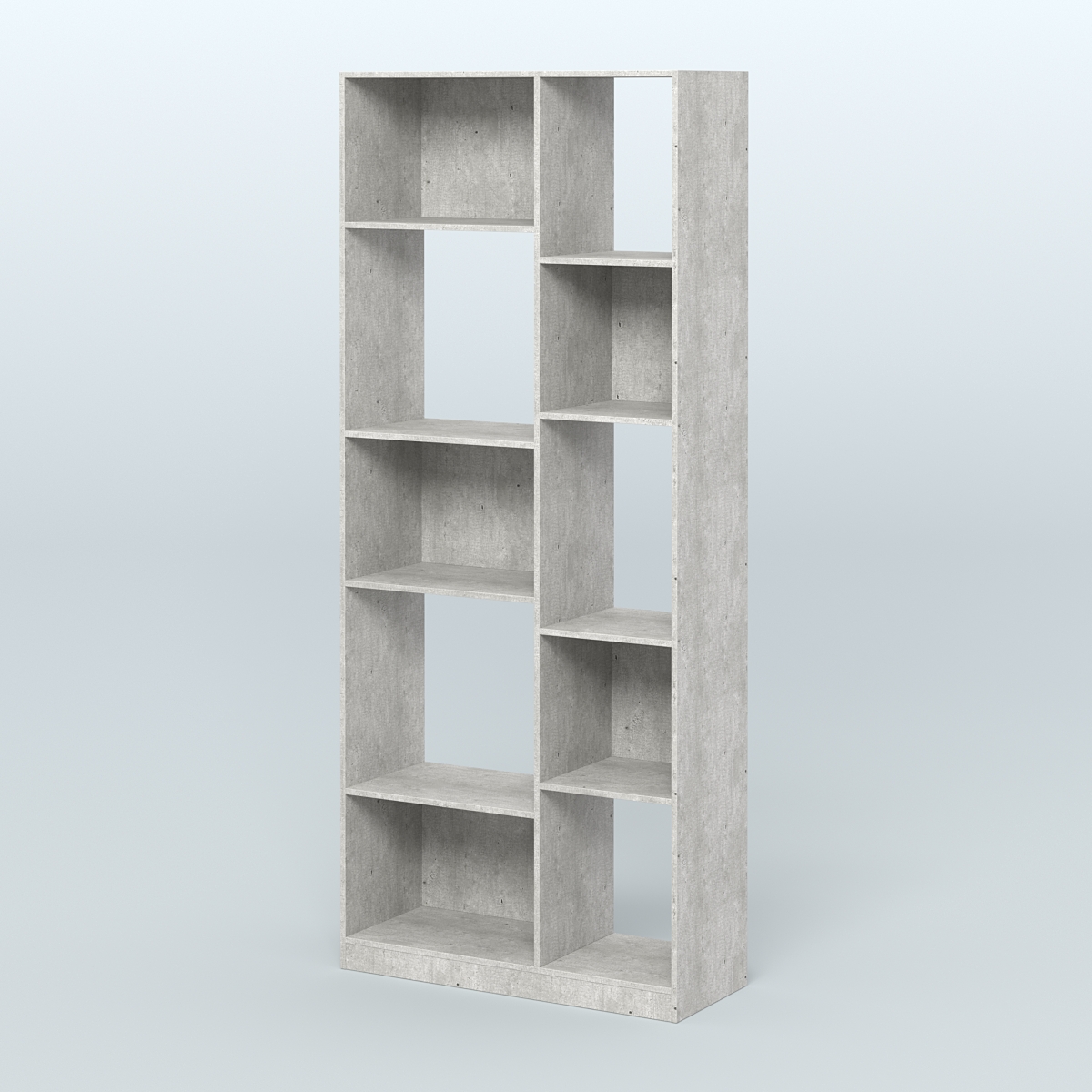 Стеллаж из ДСП серии ЛОФТ №9-1 Метрополитан Грей