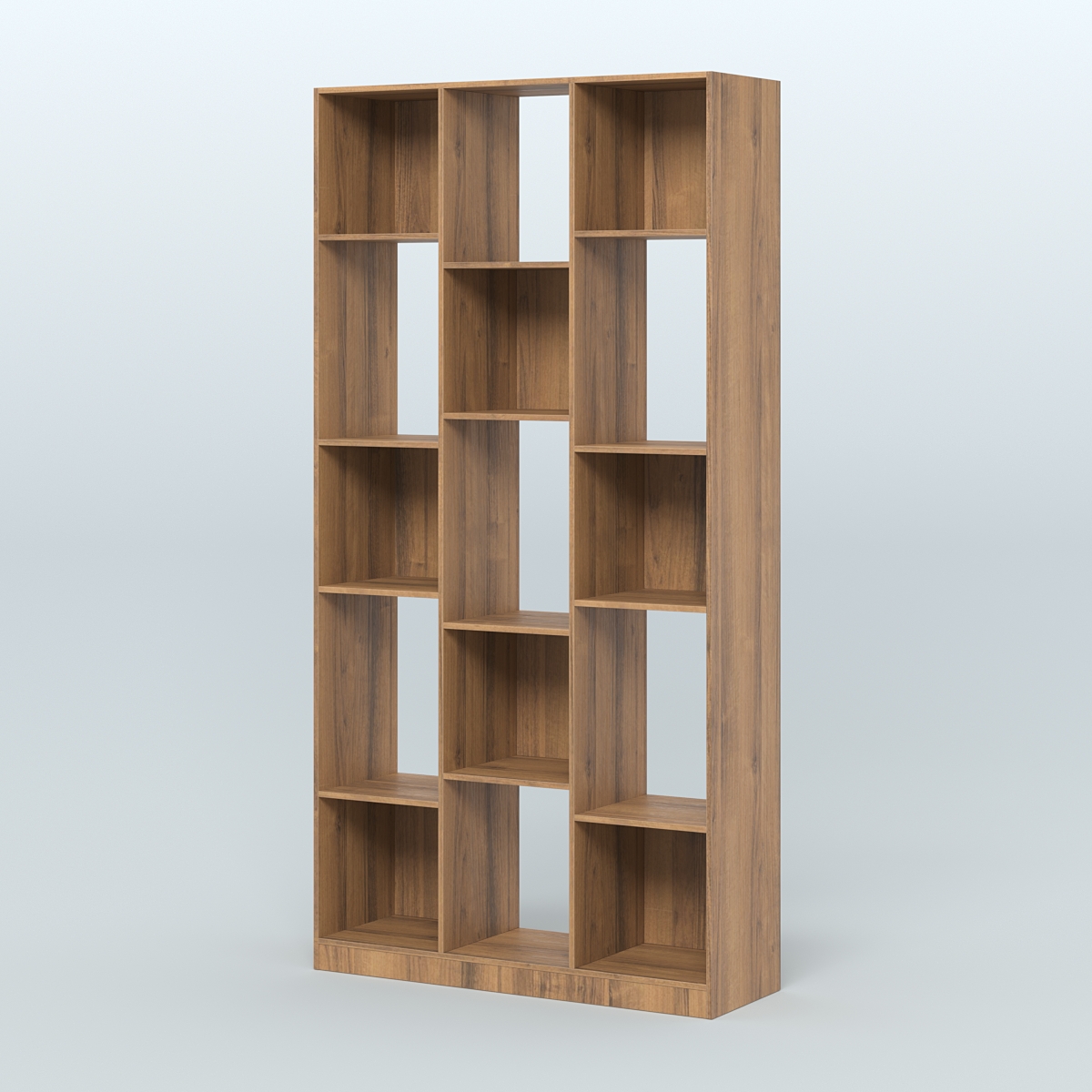 Стеллаж из ДСП серии ЛОФТ №10-1 Орех