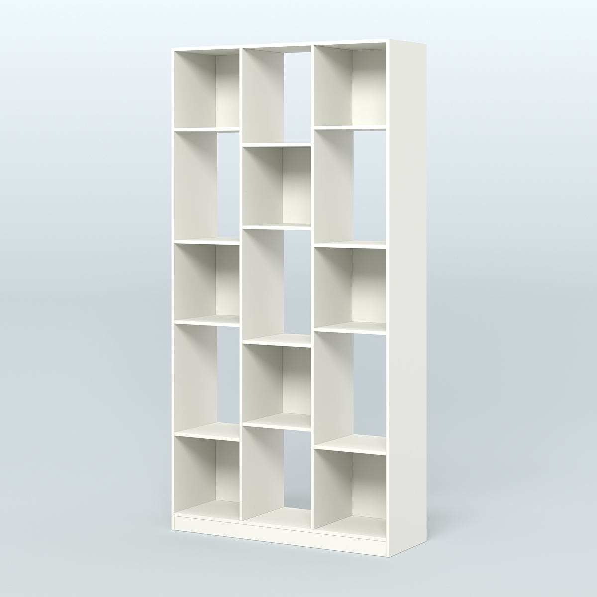 Стеллаж из ДСП серии ЛОФТ №10-1 Белый