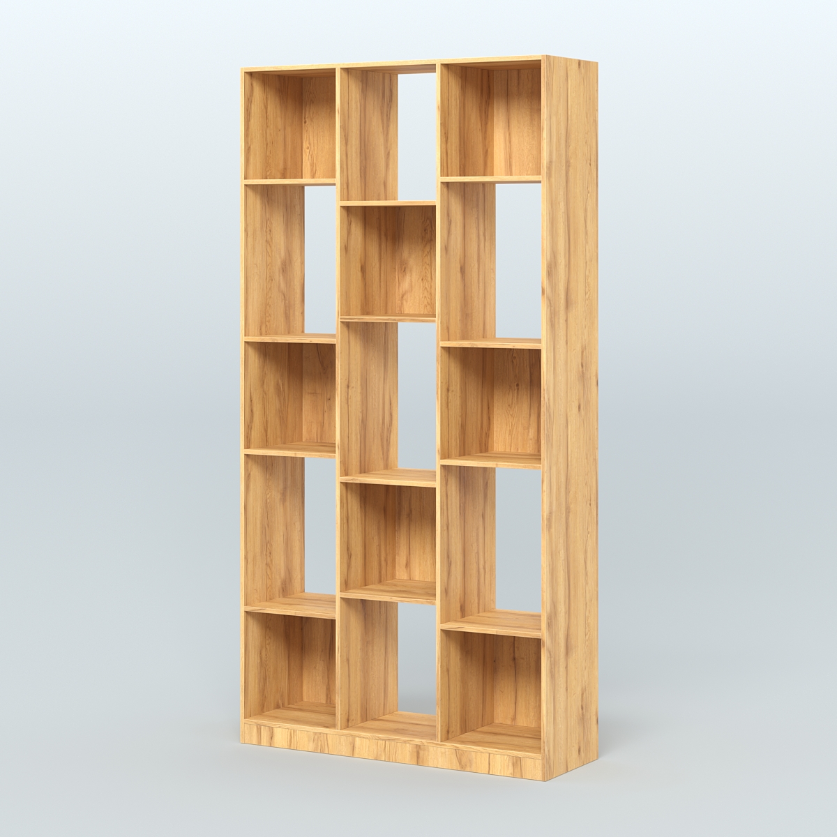 Стеллаж из ДСП серии ЛОФТ №10-1 Дуб Золотистый