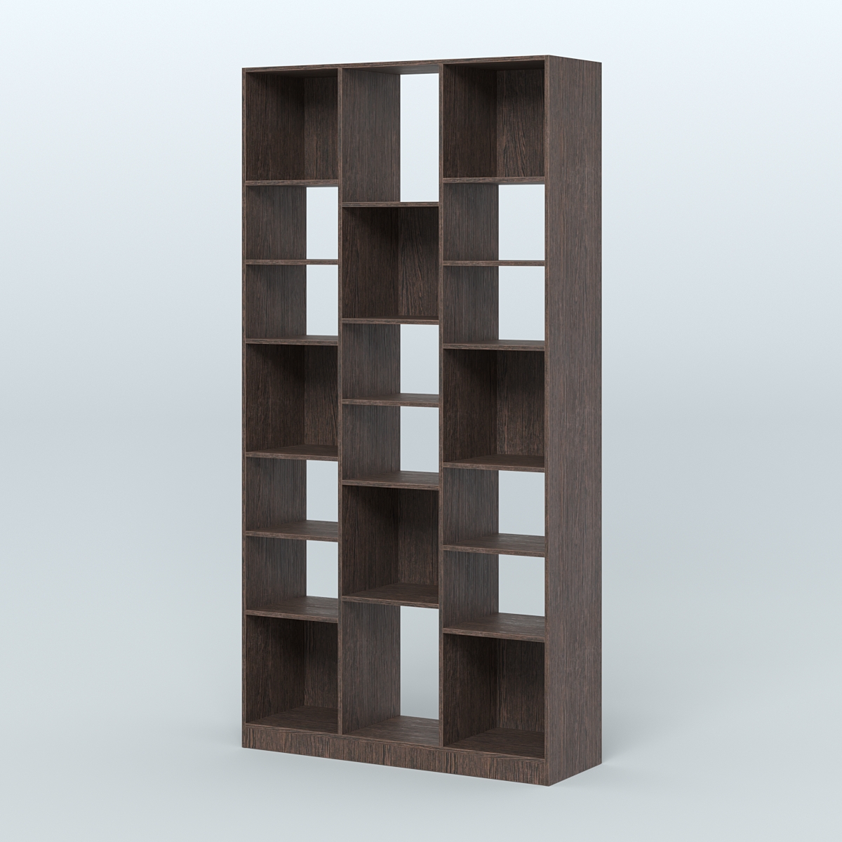 Стеллаж из ДСП серии ЛОФТ №10-2 с полками ДСП Дуб Венге