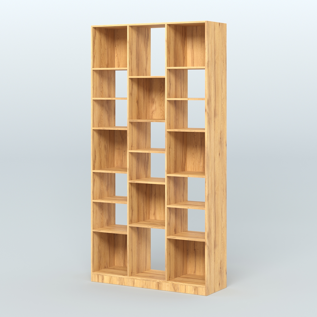 Стеллаж из ДСП серии ЛОФТ №10-2 с полками ДСП Дуб Золотистый