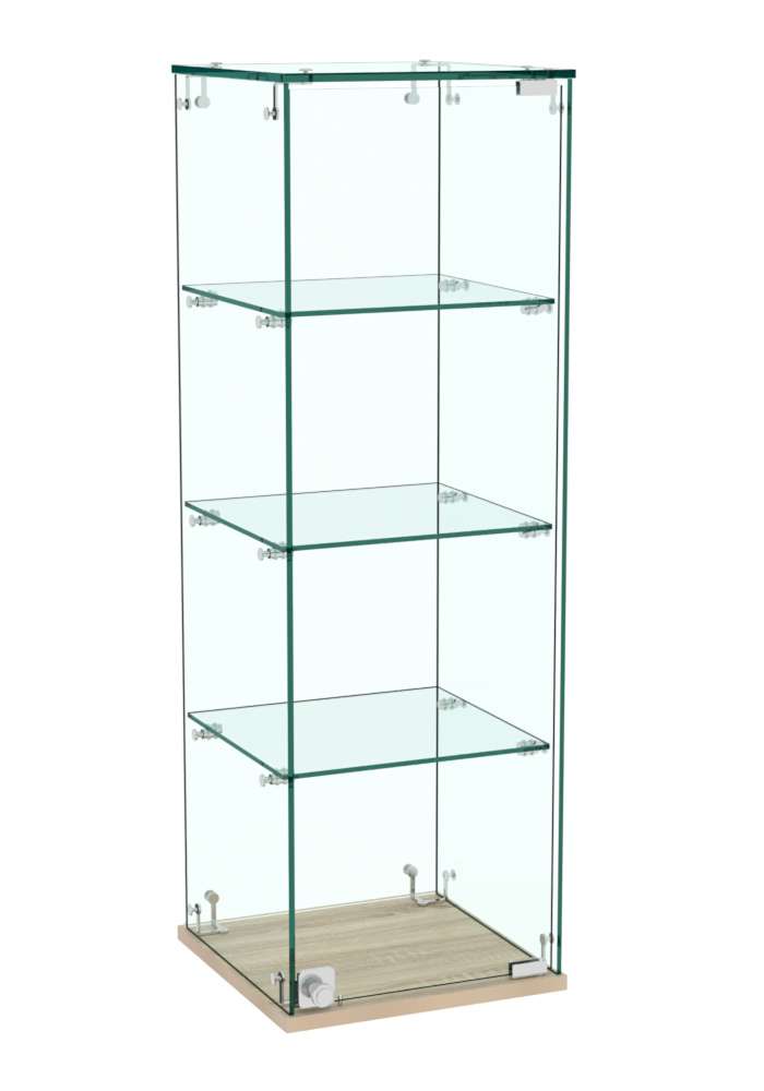 Витрина Истра настольная №23 (прозрачная) Дуб сонома