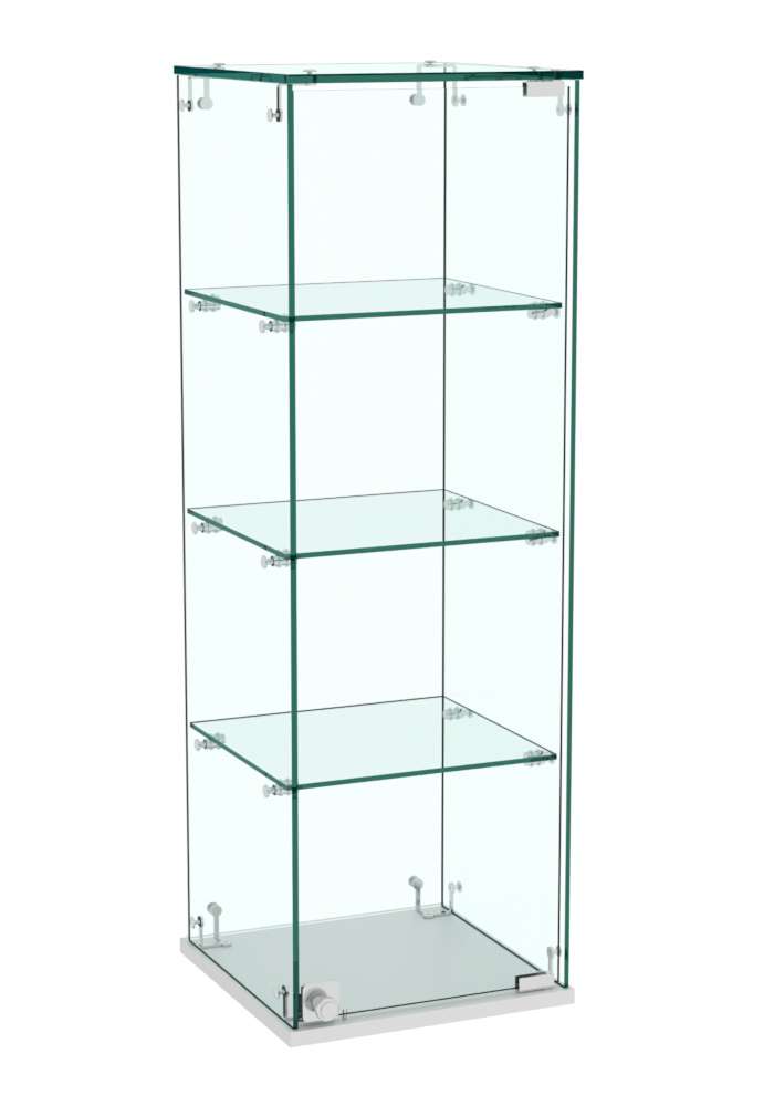 Витрина Истра настольная №23 (прозрачная) Серый