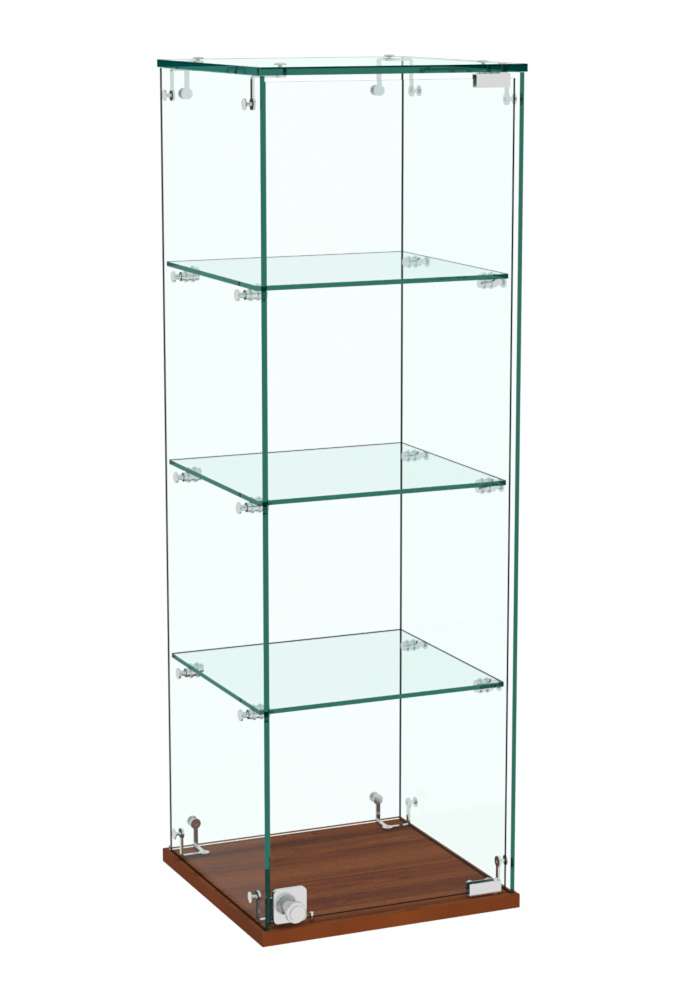 Витрина Истра настольная №23 (прозрачная) Орех