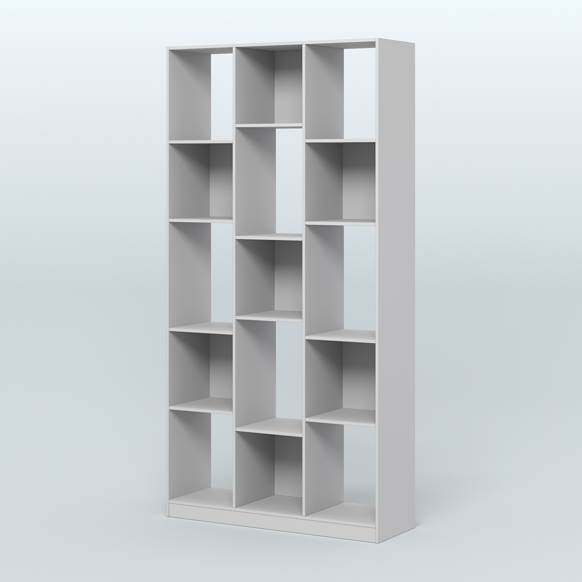 Стеллаж из ДСП серии ЛОФТ №10-1 (зеркальное отражение - Z) Серый