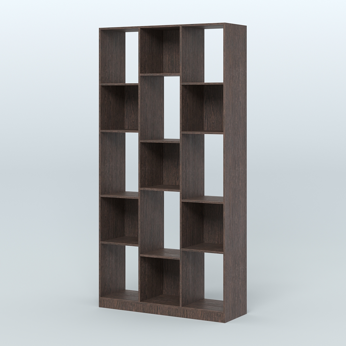 Стеллаж из ДСП серии ЛОФТ №10-1 (зеркальное отражение - Z) Дуб Венге