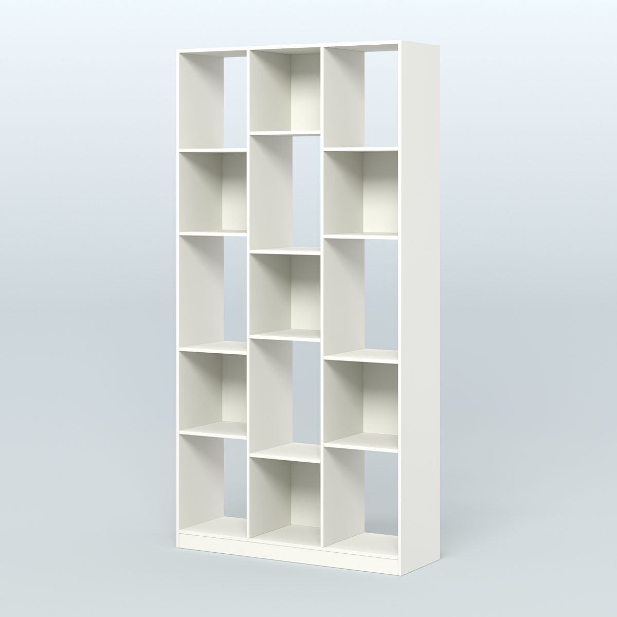 Стеллаж из ДСП серии ЛОФТ №10-1 (зеркальное отражение - Z) Белый