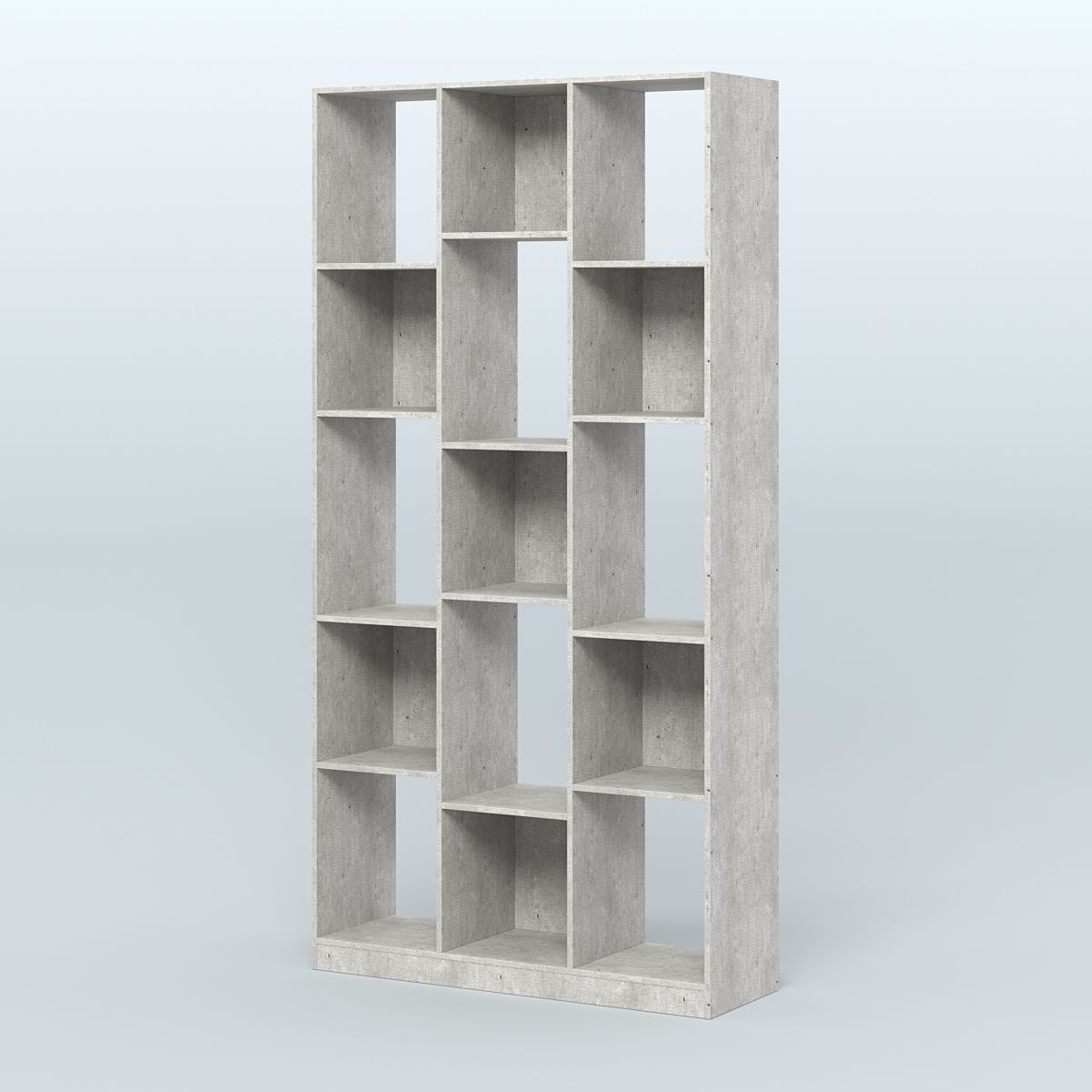 Стеллаж из ДСП серии ЛОФТ №10-1 (зеркальное отражение - Z) Метрополитан Грей