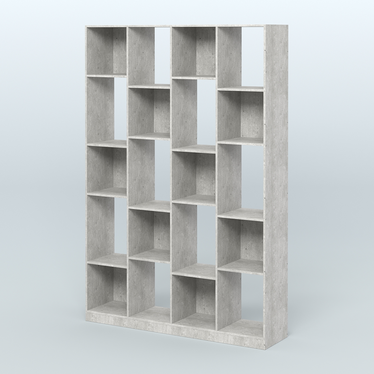 Стеллаж из ДСП серии ЛОФТ №11-1 Метрополитан Грей