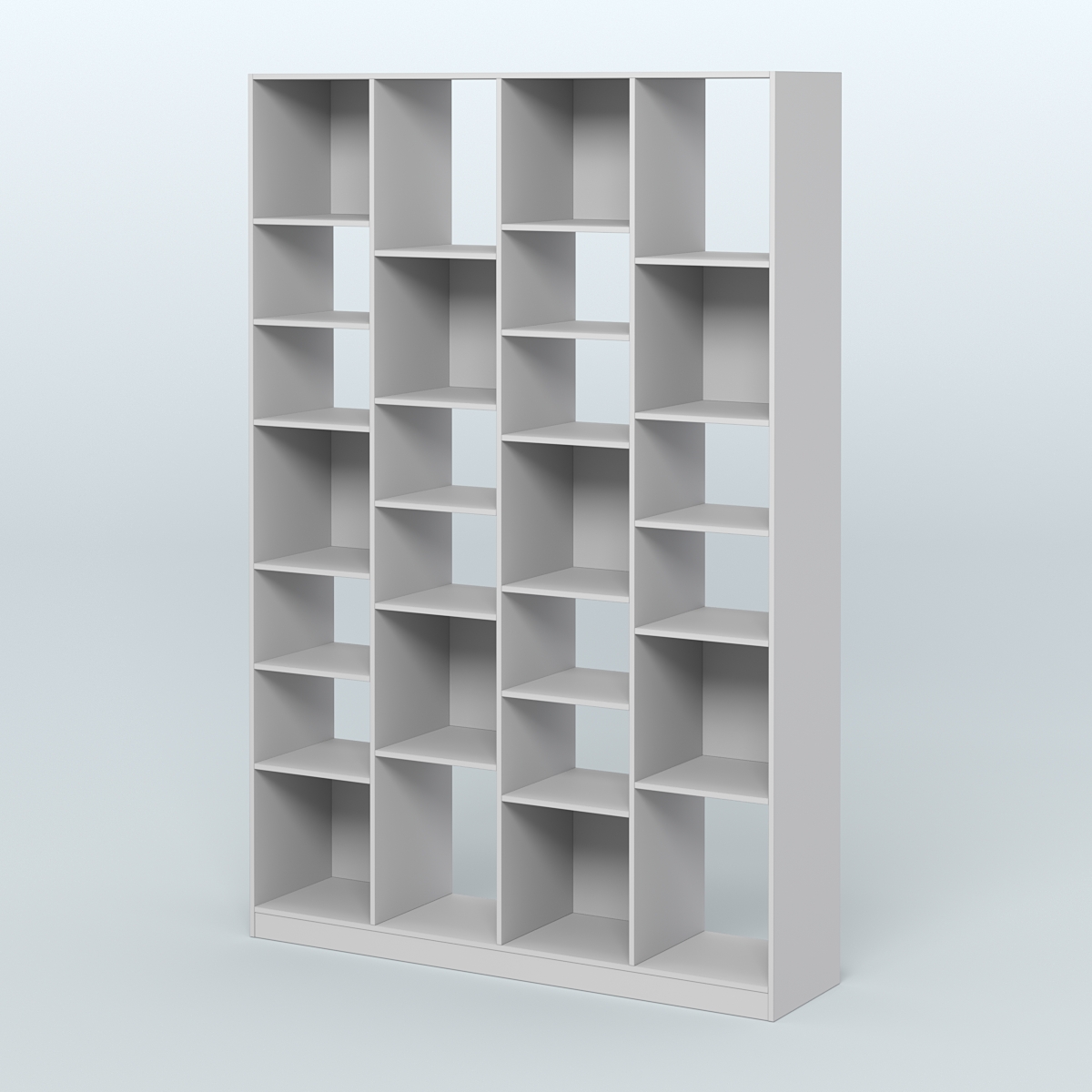 Стеллаж из ДСП серии ЛОФТ №11-2 с полками ДСП Серый