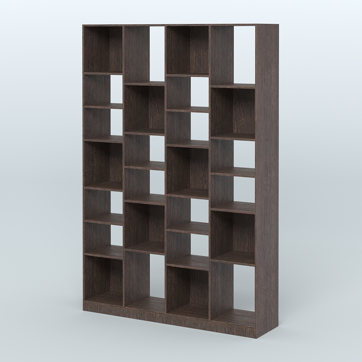 Стеллаж из ДСП серии ЛОФТ №11-2 с полками ДСП Дуб Венге