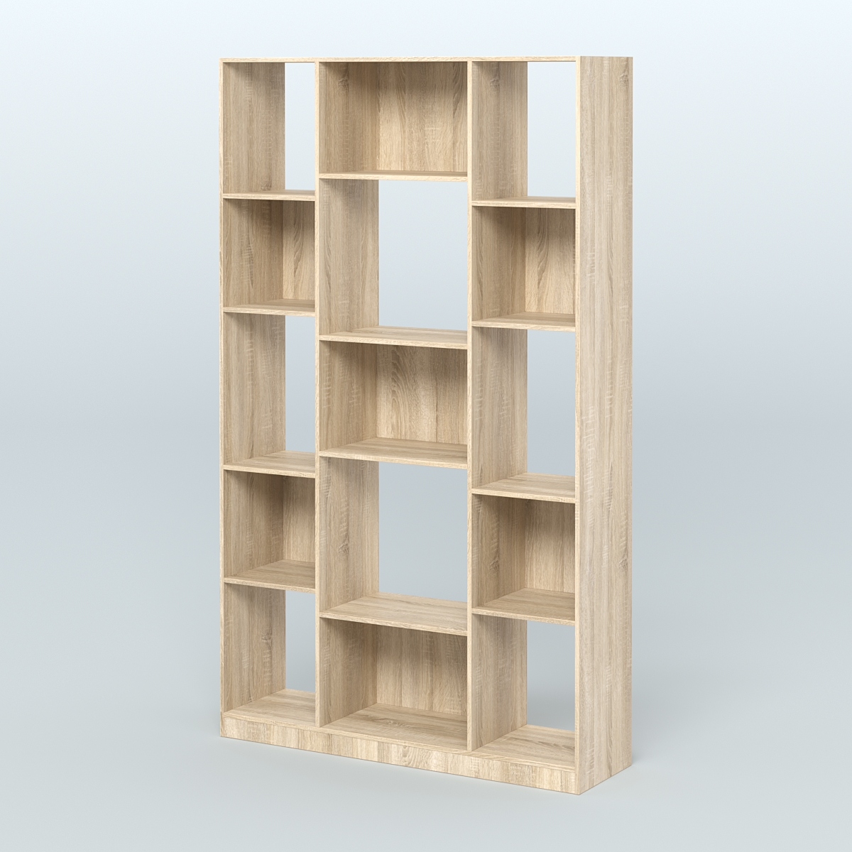 Стеллаж из ДСП серии ЛОФТ №12-1 Дуб Сонома