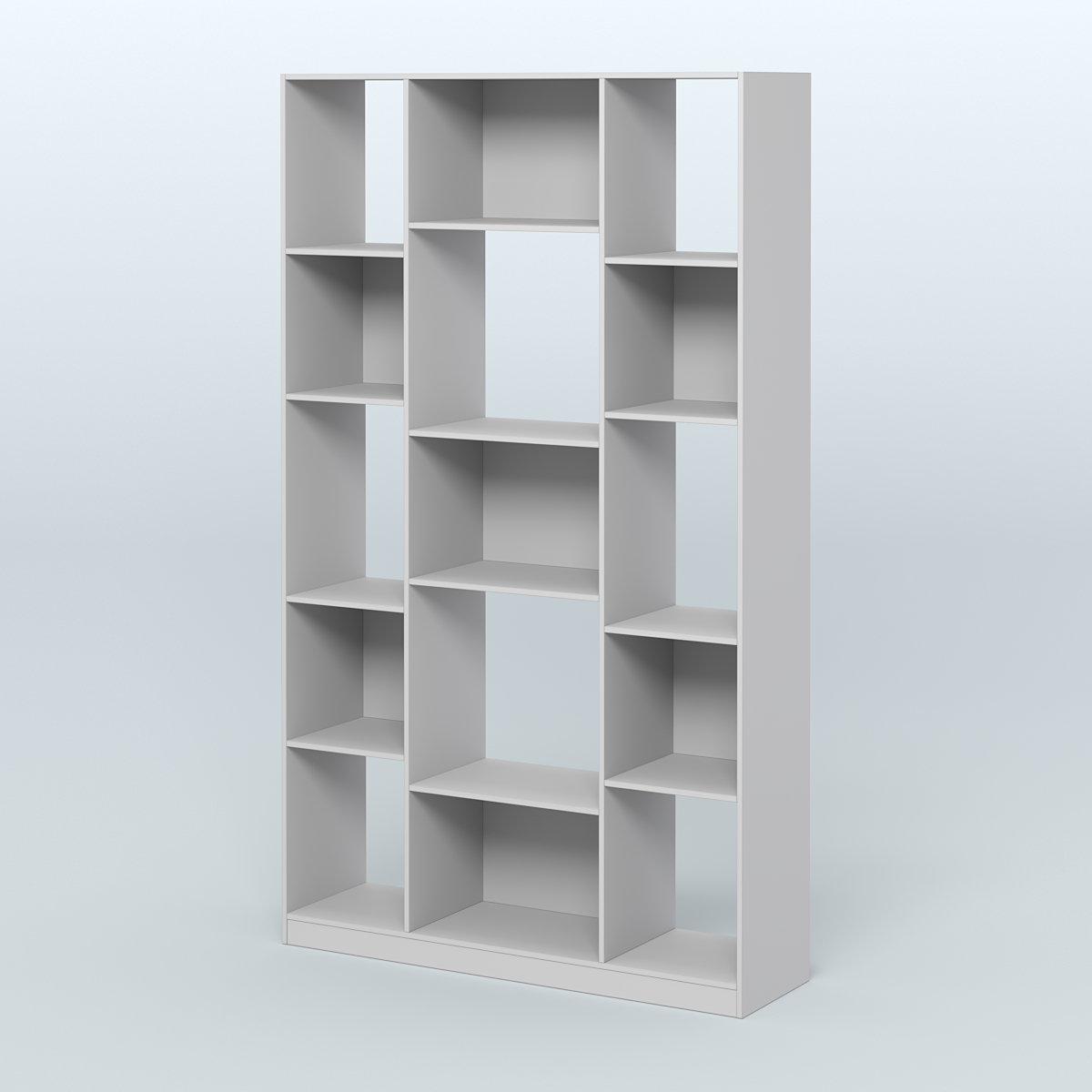 Стеллаж из ДСП серии ЛОФТ №12-1 Серый