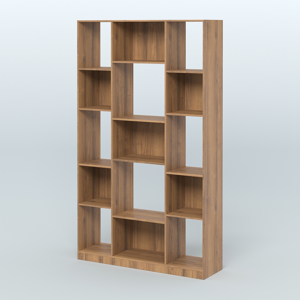 Стеллаж из ДСП серии ЛОФТ №12-1 Орех