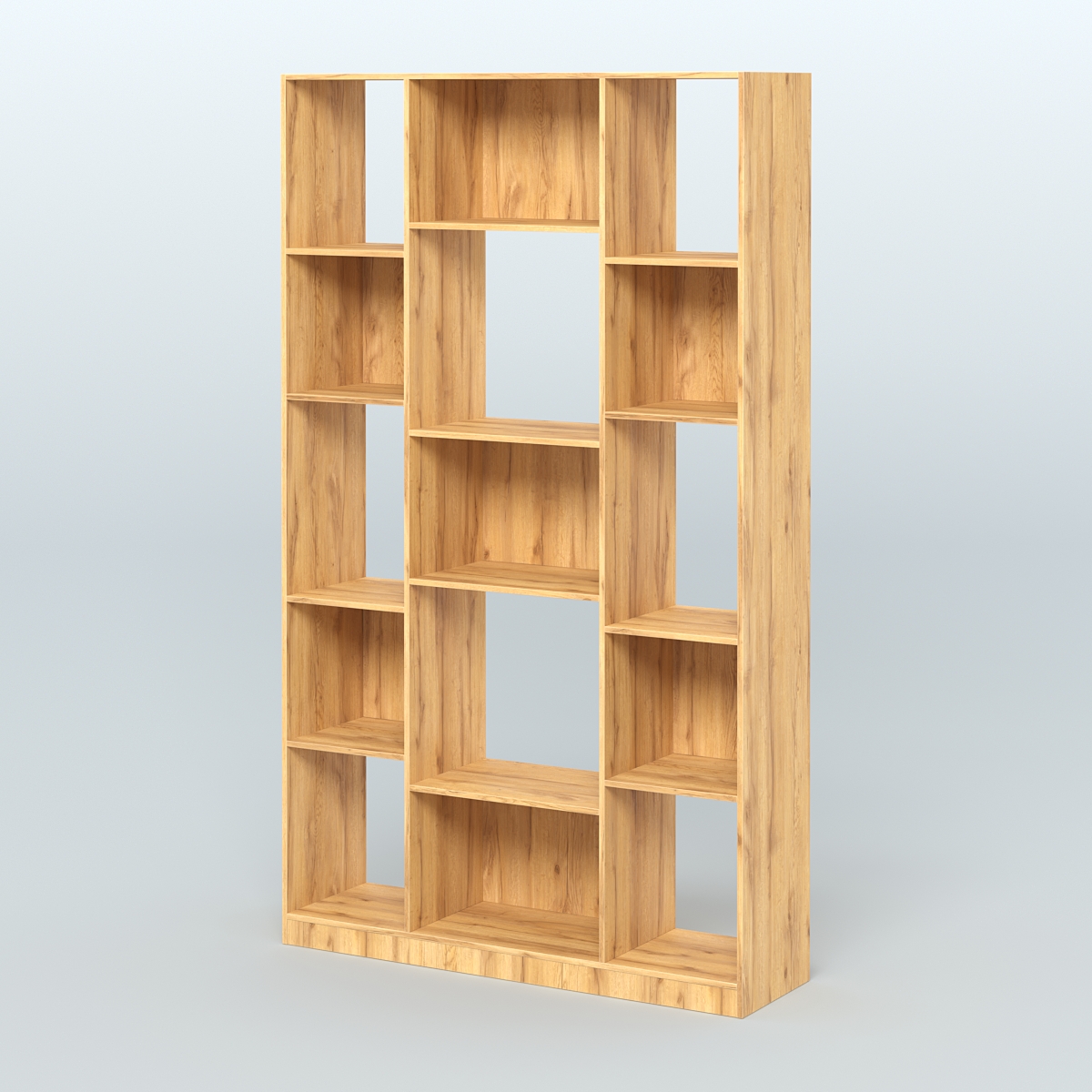 Стеллаж из ДСП серии ЛОФТ №12-1 Дуб Золотистый