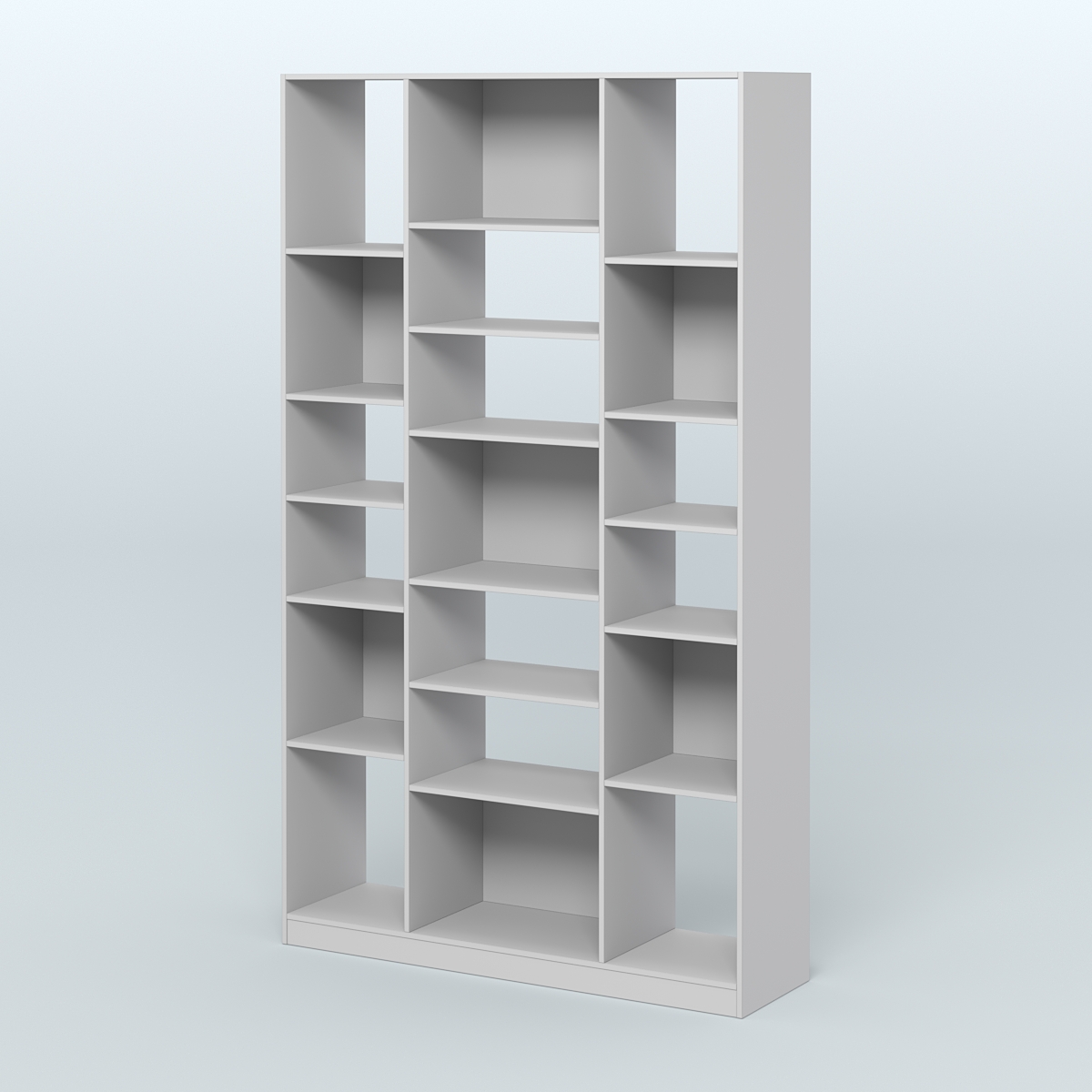 Стеллаж из ДСП серии ЛОФТ №12-2 с полками ДСП Серый
