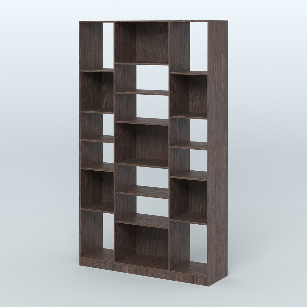 Стеллаж из ДСП серии ЛОФТ №12-2 с полками ДСП Дуб Венге