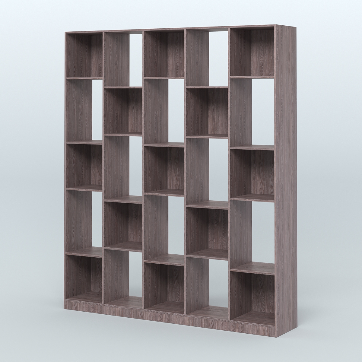 Стеллаж из ДСП серии ЛОФТ №13-1 Ясень Анкор темный