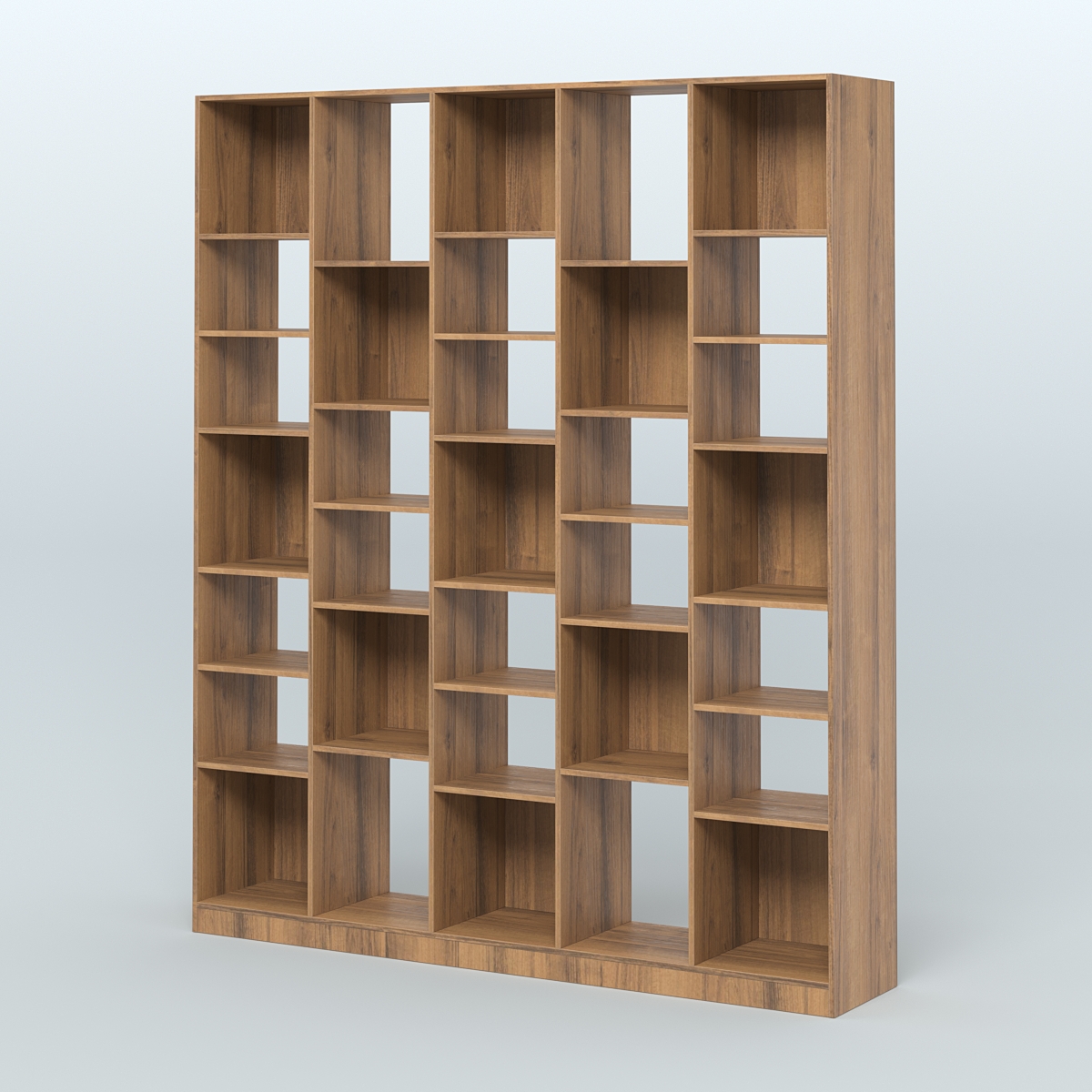 Стеллаж из ДСП серии ЛОФТ №13-2 с полками ДСП Орех