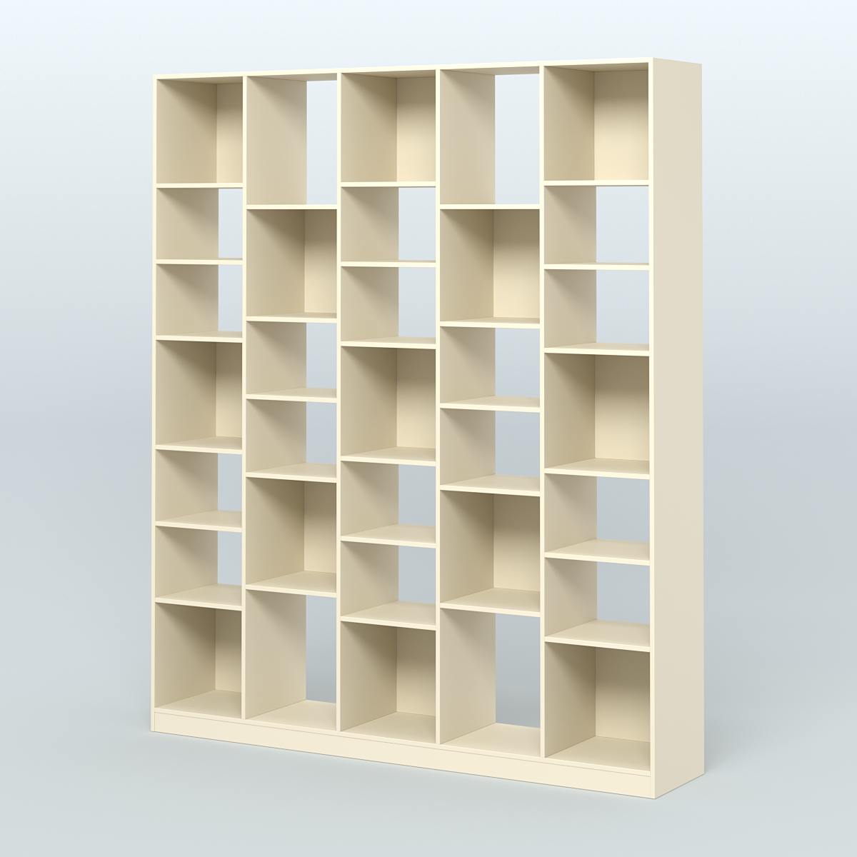 Стеллаж из ДСП серии ЛОФТ №13-2 с полками ДСП Крем Вайс