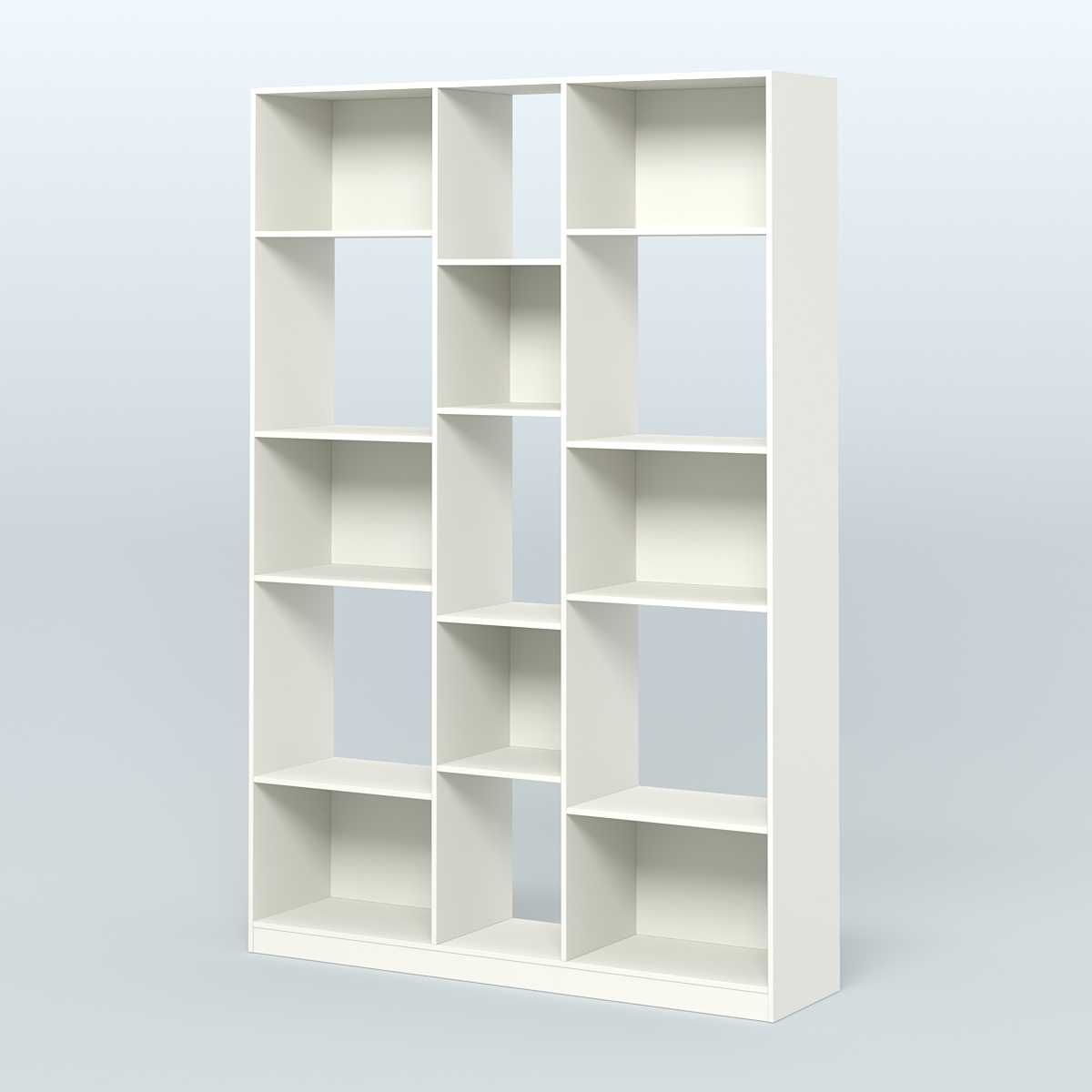 Стеллаж из ДСП серии ЛОФТ №14-1 Белый