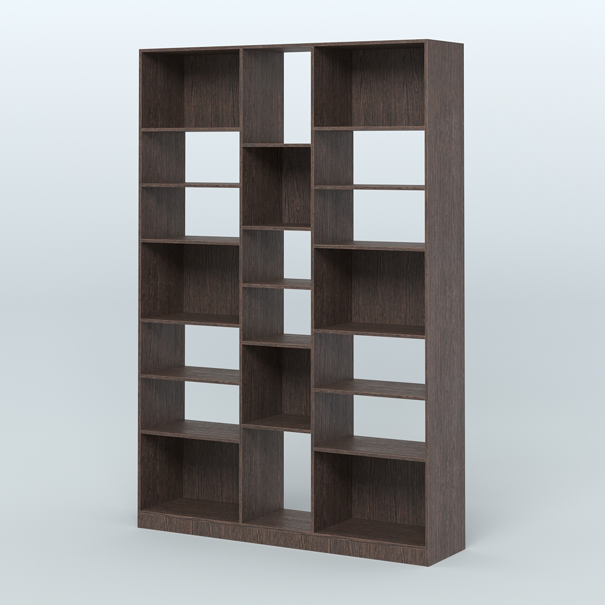 Стеллаж из ДСП серии ЛОФТ №14-2 с полками ДСП Дуб Венге