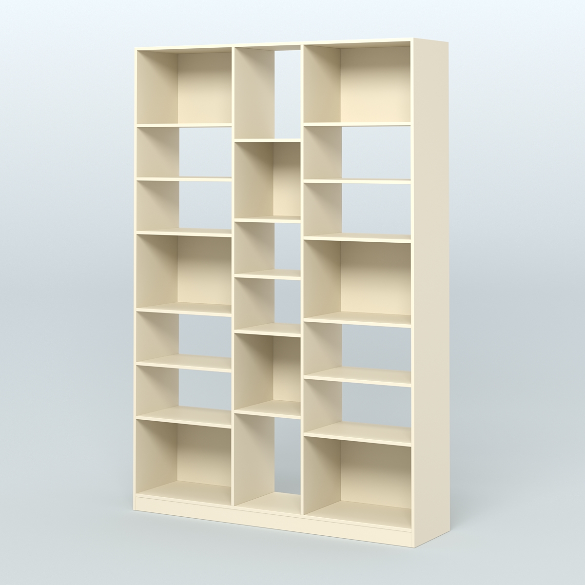 Стеллаж из ДСП серии ЛОФТ №14-2 с полками ДСП Крем Вайс