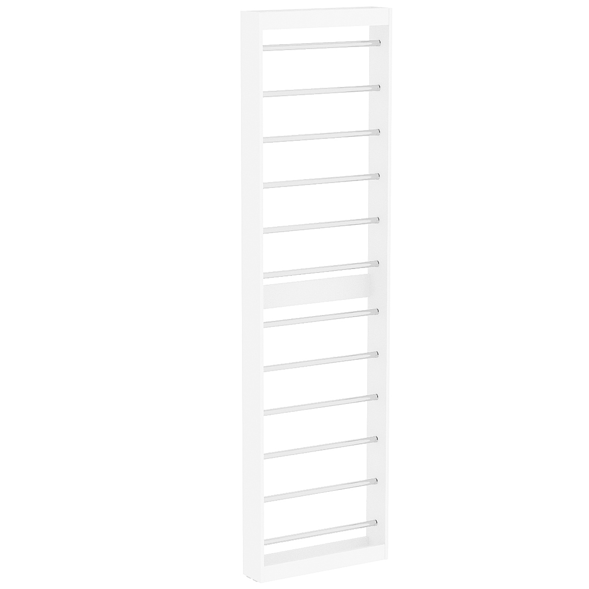 Торговый стеллаж под обои №2 узкий Белый