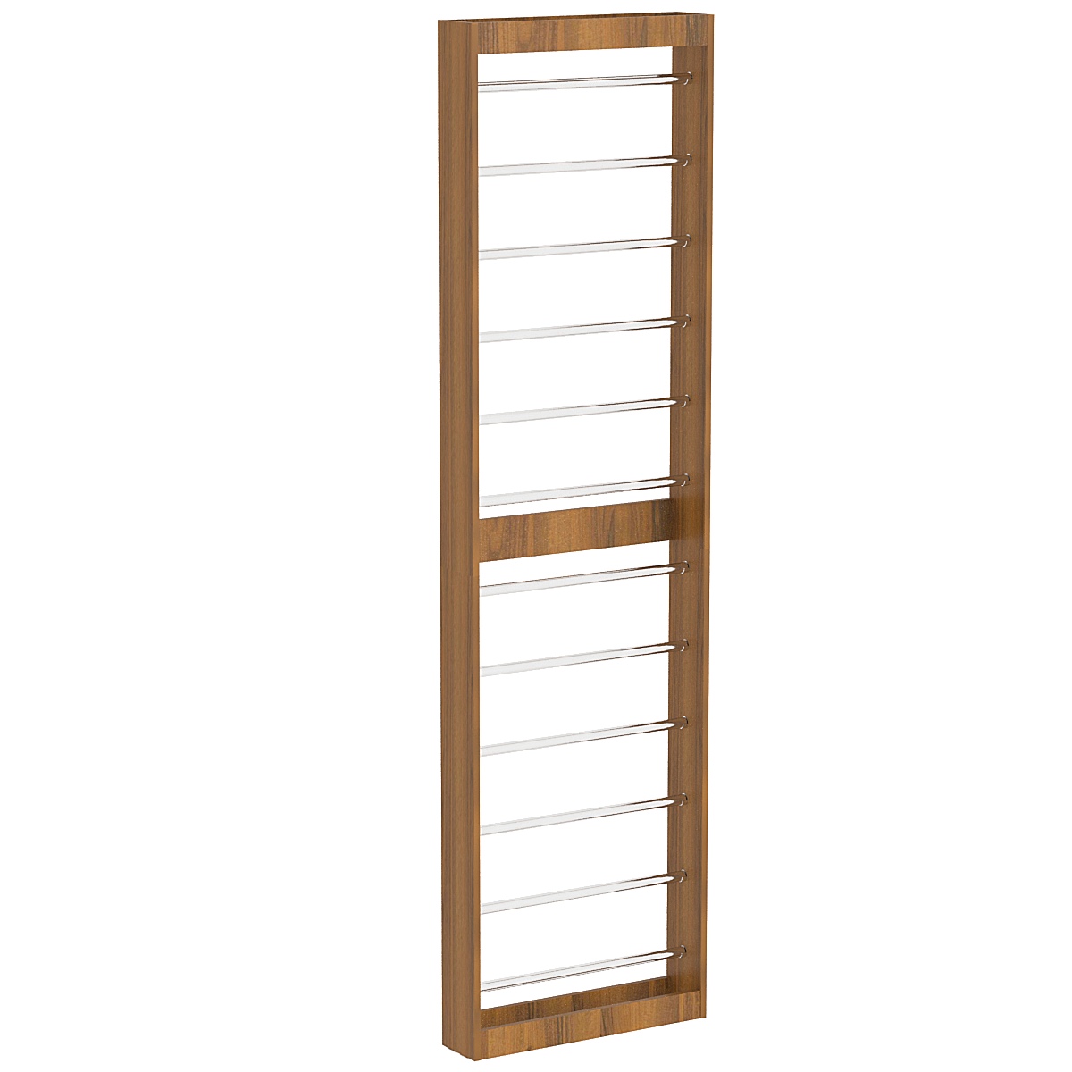 Торговый стеллаж под обои №2 узкий Орех