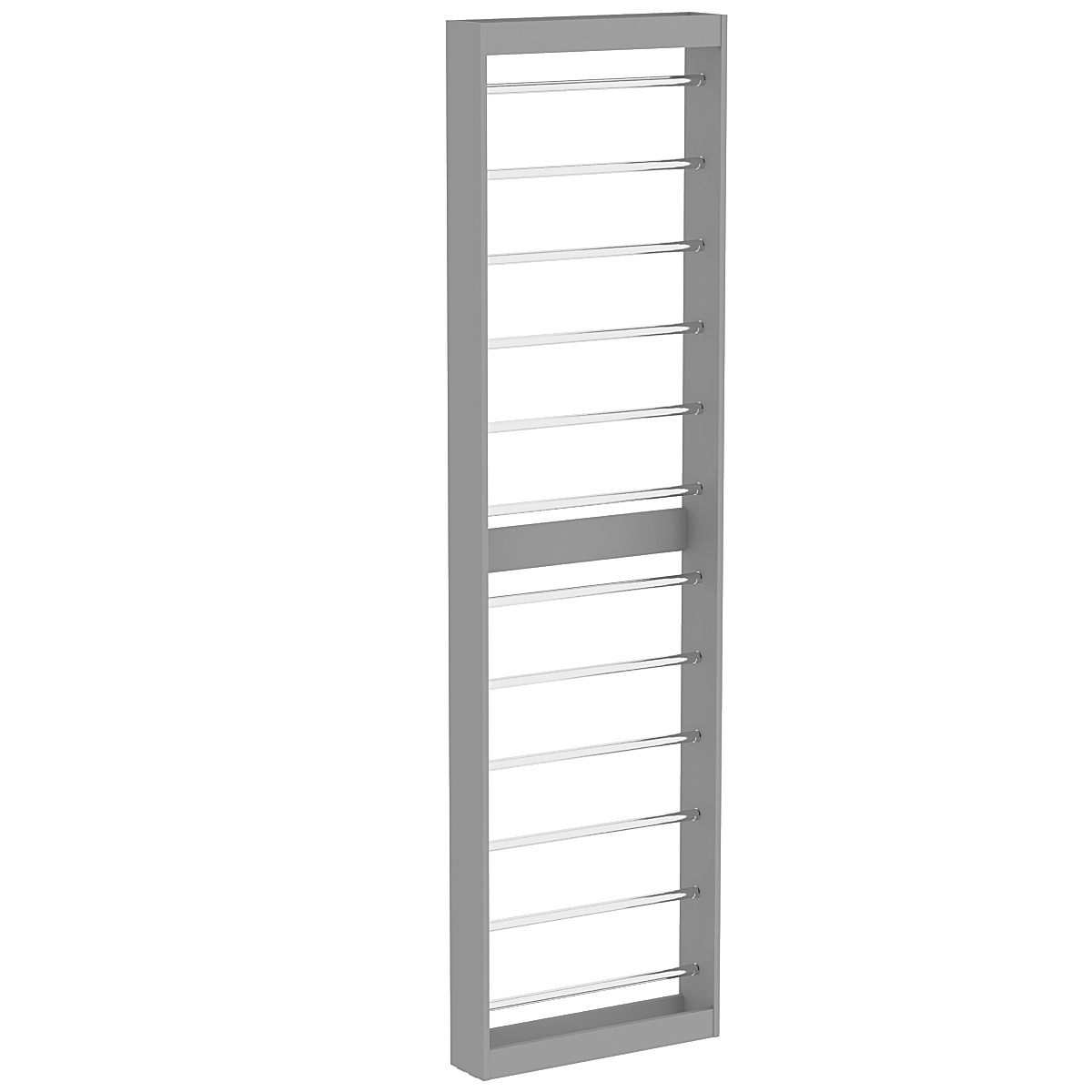 Торговый стеллаж под обои №2 узкий Темно-Серый