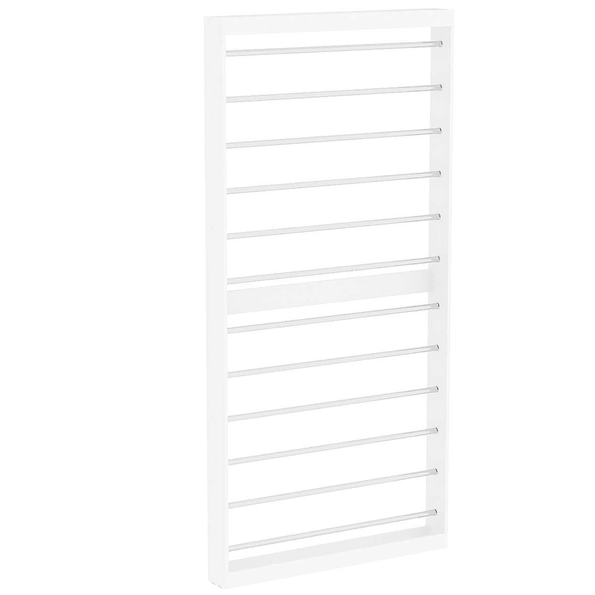 Торговый стеллаж под обои №3 (пристенный) Белый